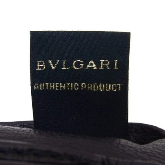 BVLGARI Bifold Wallet Logomania Canvas x Leather Authentic Used - Picture 3 of 10